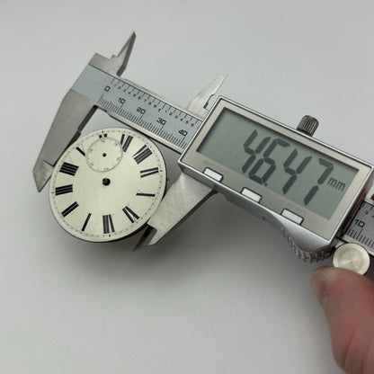 46.4mm Antique Four Pair Jewelled Unique Key Wound Pocket Watch Movement PARTS