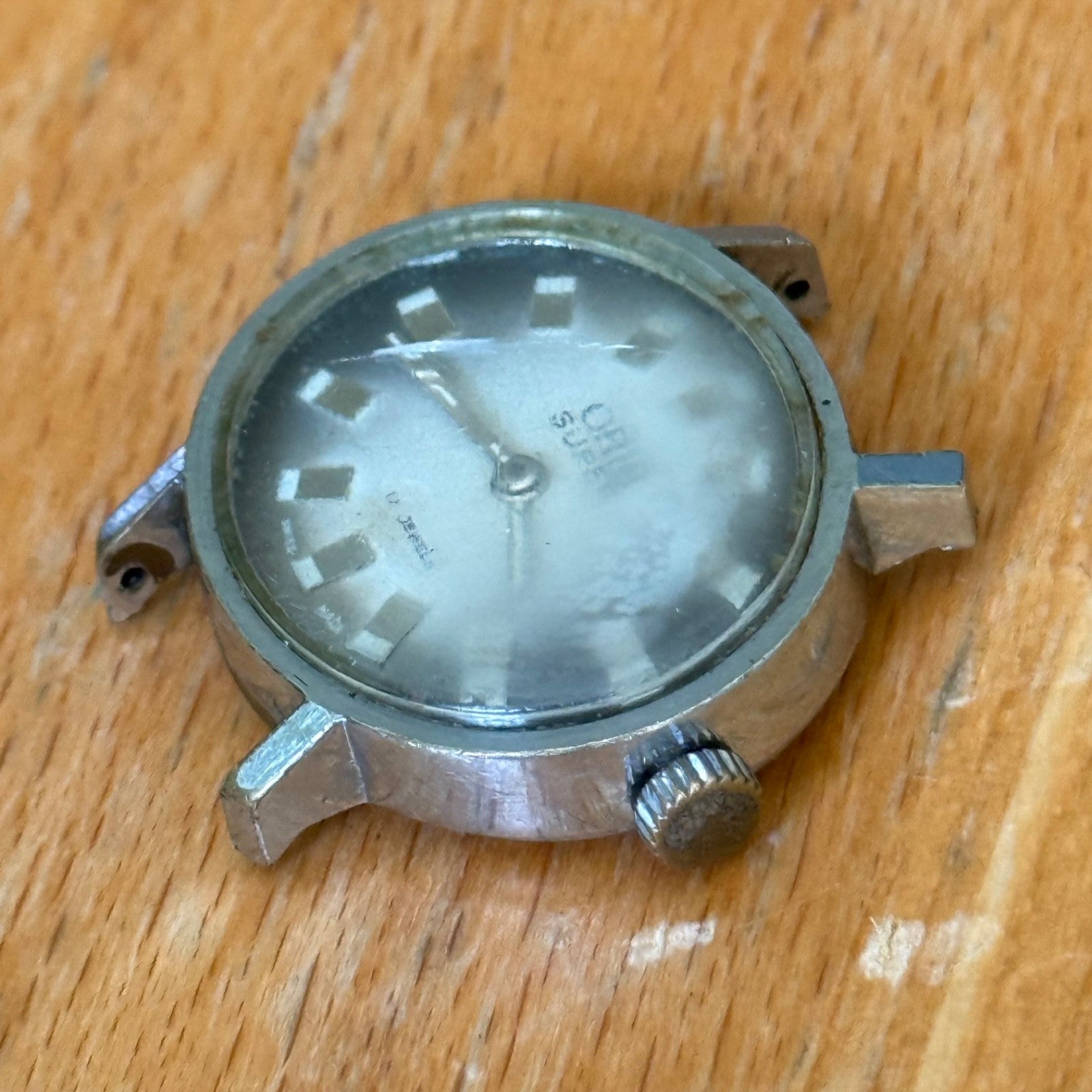 26mm Vintage Oris Super 17 Jewels Grey Dial Manual Wind Watch PARTS / REPAIR