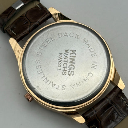 39mm Working Kings Jewelled Lady Bird 6544-3 Quartz Watch 9 Inches New Battery