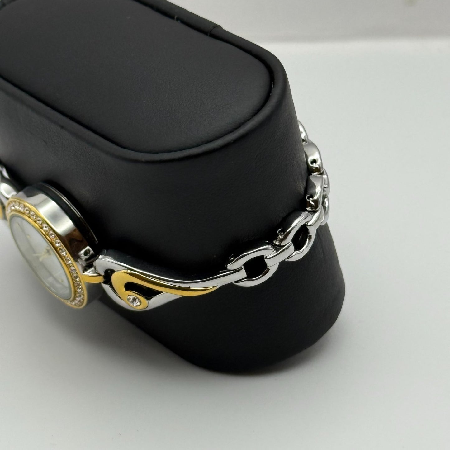 22mm Working Ladies Sekonda Two Tone Jewelled Quartz Japan Watch 6.75 Inches