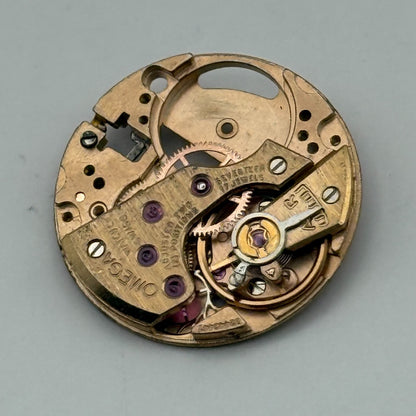 Omega Ladies 17 Jewels Watch Movement Vintage Swiss Parts Repair 17.9mm