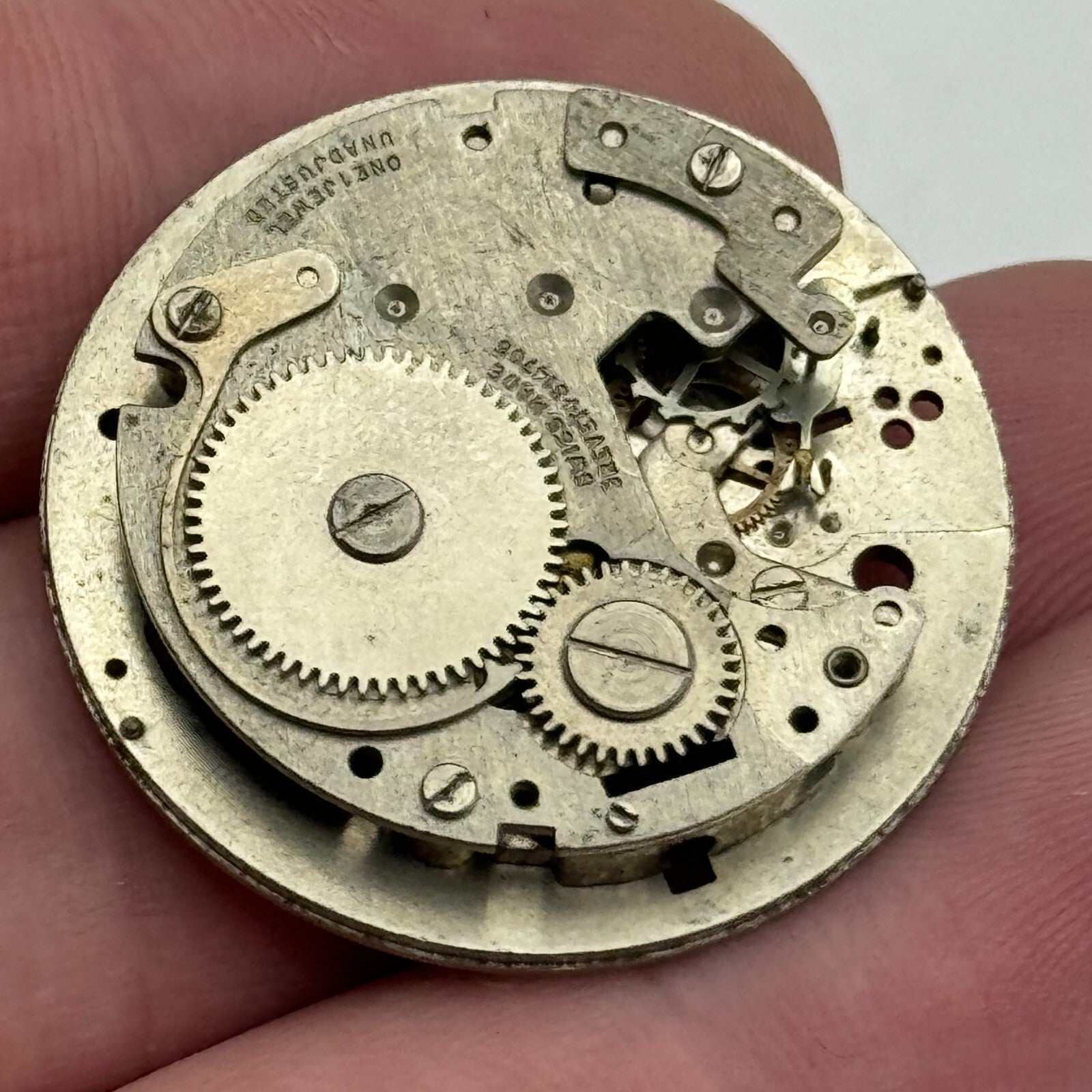 31mm Mens BFG 875 Swiss Manual Wind 1 Jewel Watch Movement PARTS REPAIR SPARES