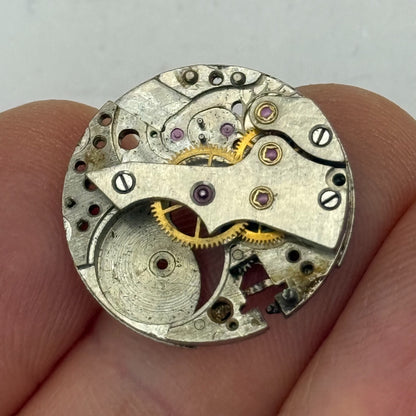 19.7mm Vintage OM Otto Meyer 140 Partial Manual Wind Watch Movement PARTS REPAIR