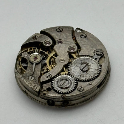 25.3mm Unidentified Trench Watch Movement & Dial Manual Wind Vintage Swiss PARTS