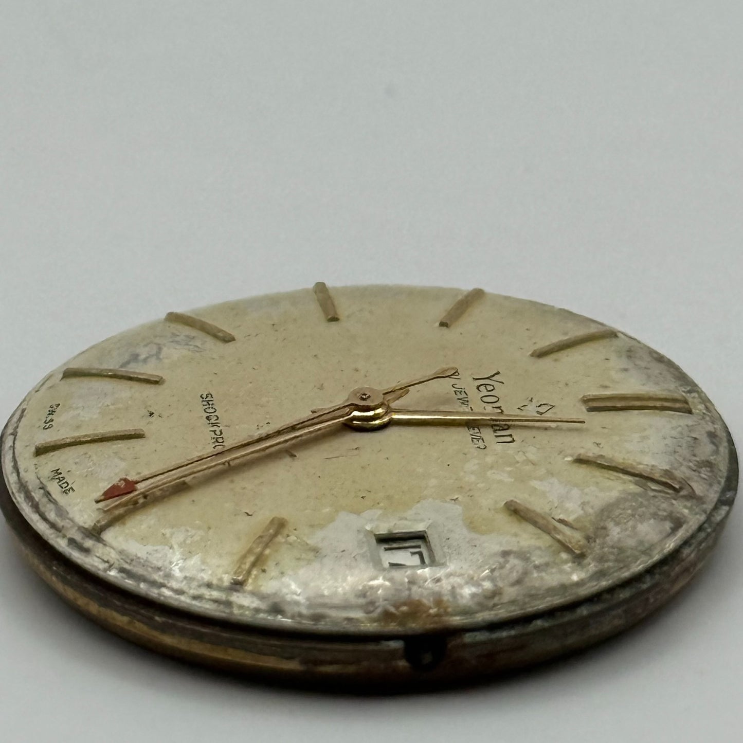 ETA 2409 Date Watch Movement Yeoman Lever Manual Wind Vintage Parts 29.7mm