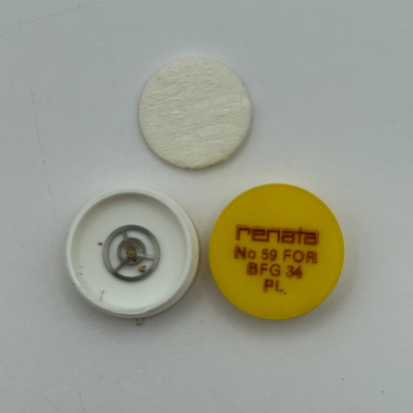 BFG 34 Balance Wheel Complete And Spring 59 Watch Movement Parts NOS