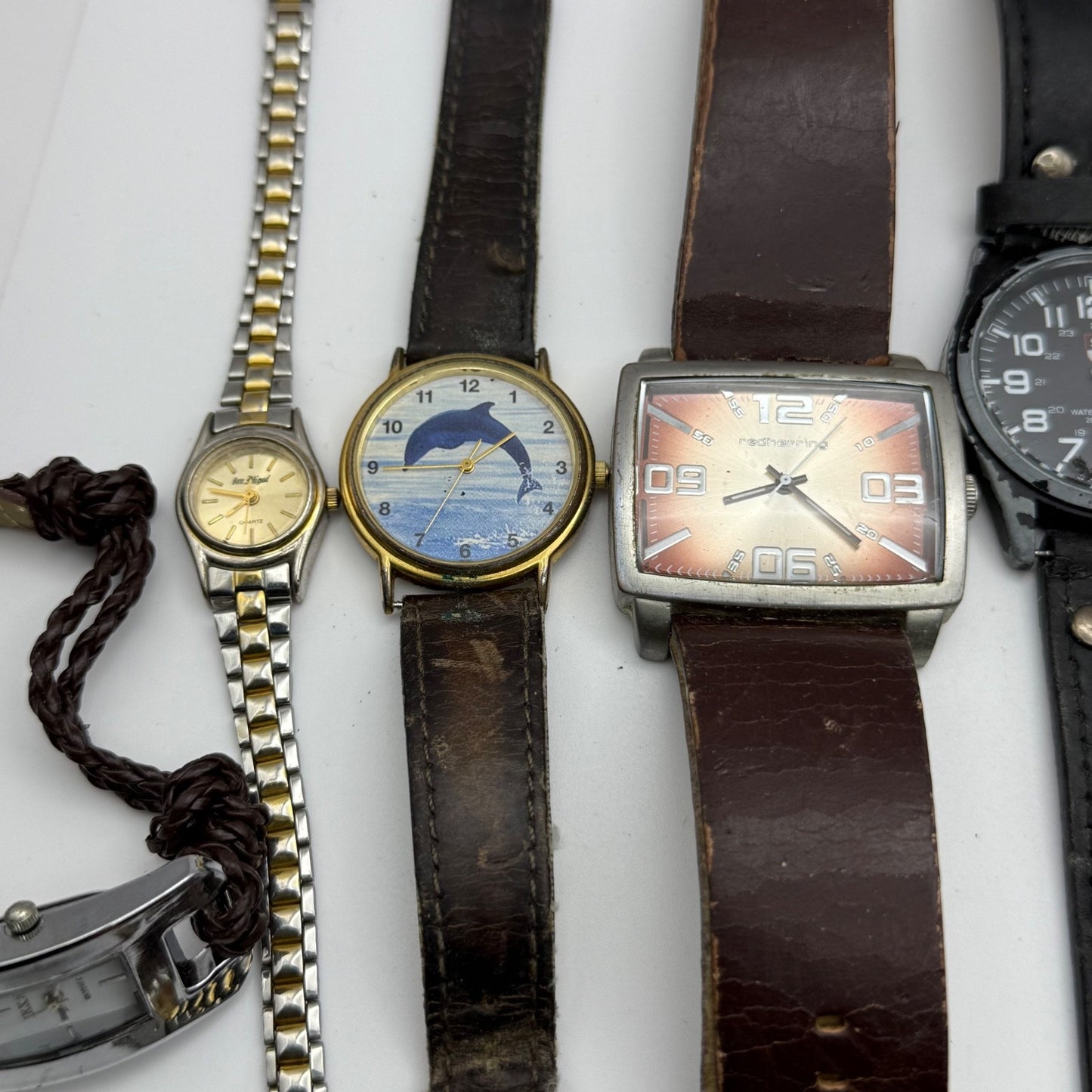 Bundle Of 16 Quartz Watches Modern / Vintage Untested Parts / Repair / Crafts