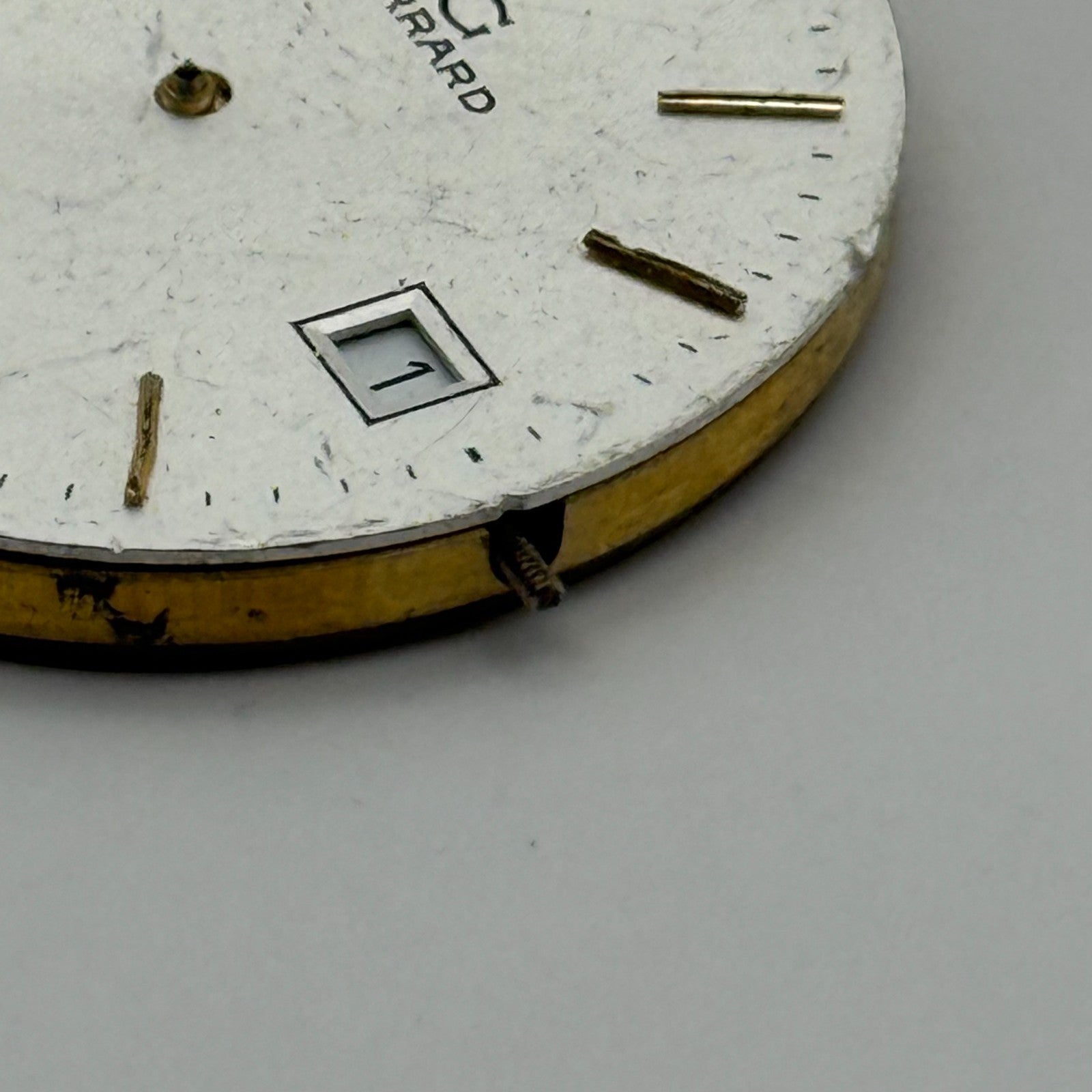 ETA 555.115 Quartz Watch Movement Garrard Date Vintage Swiss Parts Repair 31.5mm