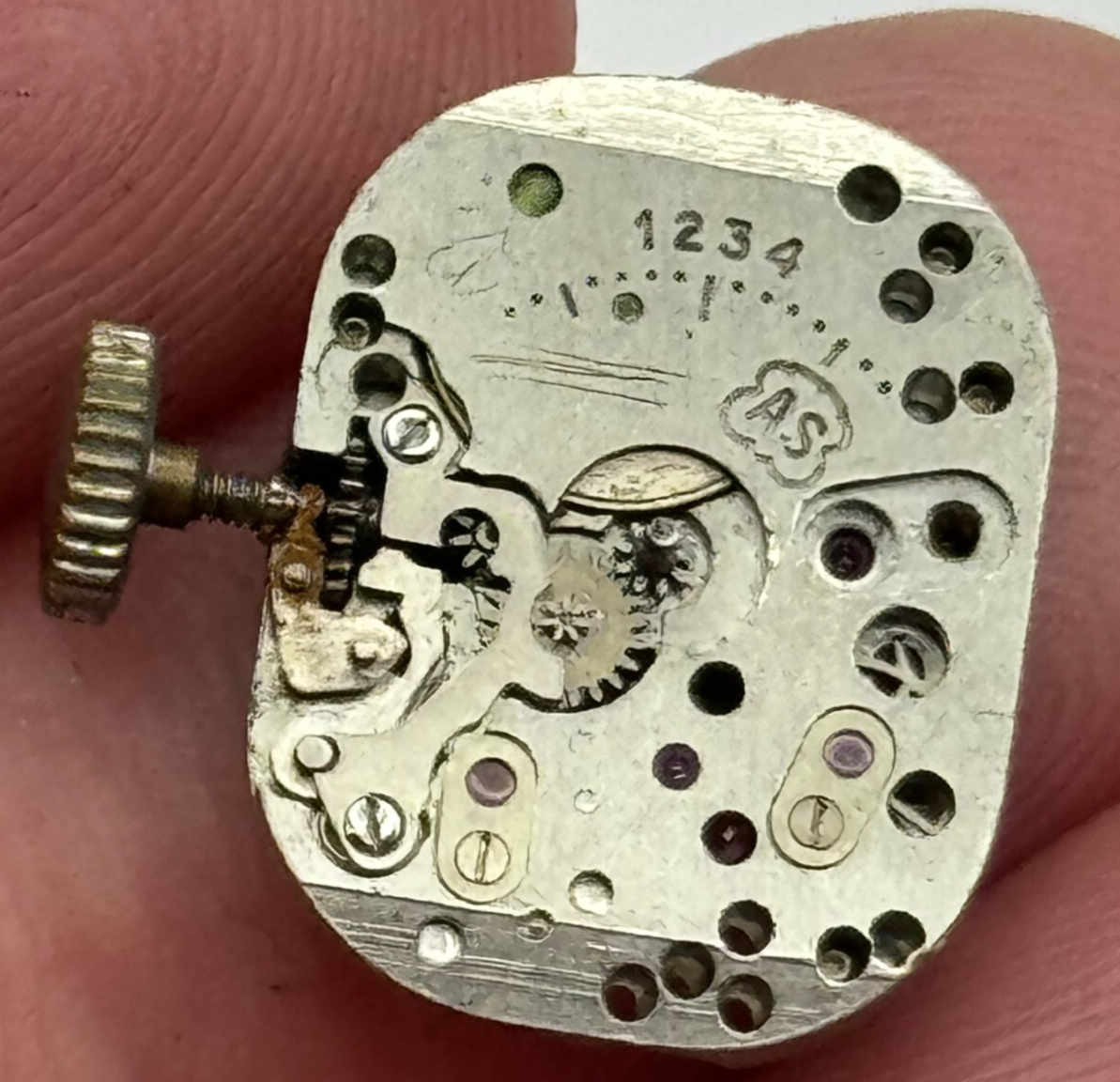AS 1234 Ladies Manual Wind Watch Movement Swiss 17 Jewels Parts Repair 12.2mm