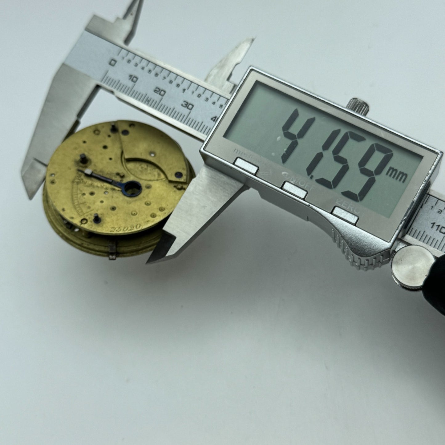 Fusee Pocket Watch Movement Antique English Key Wound Parts Repair Spares 46.7mm