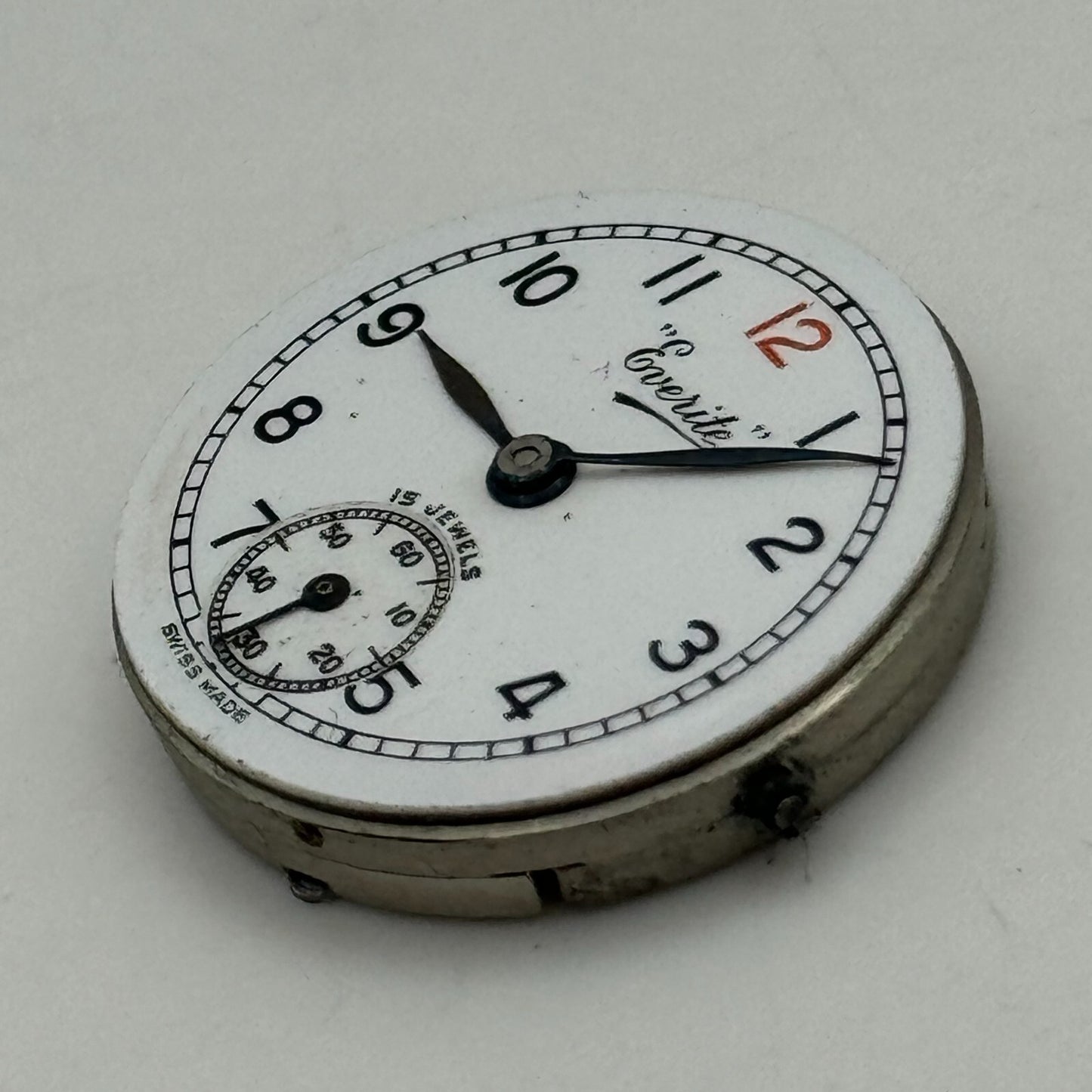 22mm Everite Record 170 Sub Seconds Manual Wind Trench Watch Movement PARTS