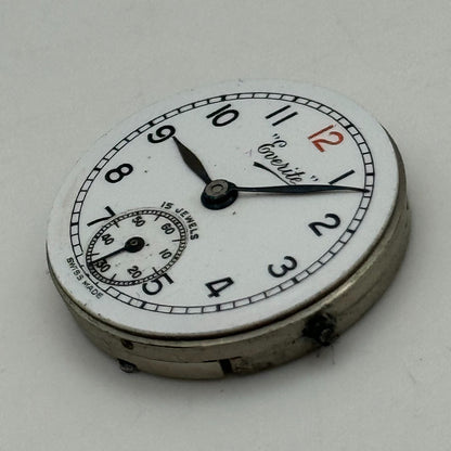 22mm Everite Record 170 Sub Seconds Manual Wind Trench Watch Movement PARTS
