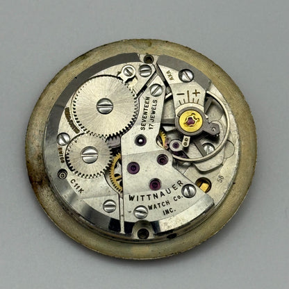 30.6mm Vintage Wittnauer C11K Manual Wind Watch Movement Swiss PARTS REPAIR