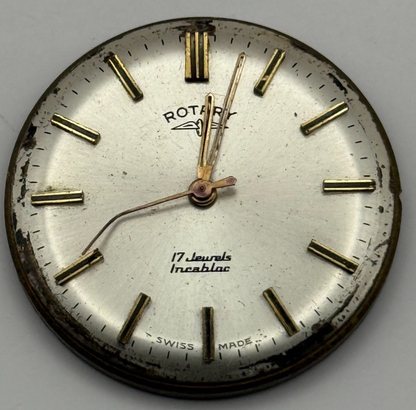 AS 1900/01 Watch Movement Rotary Manual Wind Vintage Swiss Parts Repair 25.2mm