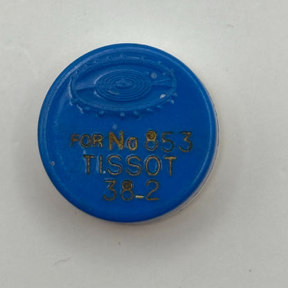 Tissot 38.2 Balance Wheel Complete And Spring 853 Watch Movement Parts NOS 