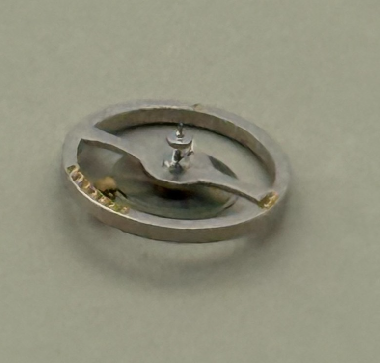 Oris 410 Balance Wheel Complete And Spring 5¼’’’  330 M Watch Movement Parts NOS