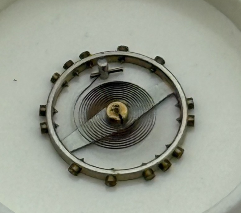 ETA 761 1201 Balance Wheel Complete And Spring  145 M Watch Movement Parts NOS