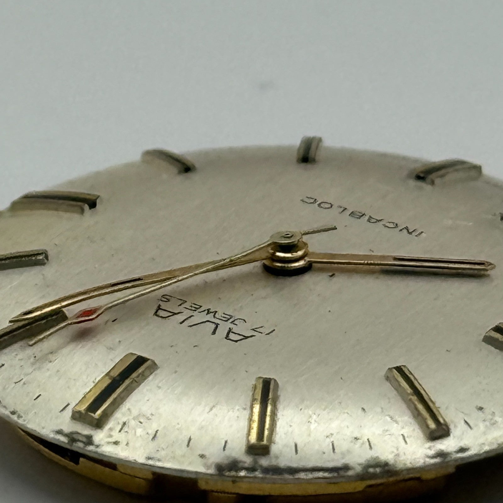 FHF ST 96 Pointer Watch Movement Running Avia Manual Wind Vintage Parts 25.9mm