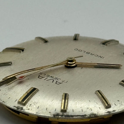 FHF ST 96 Pointer Watch Movement Running Avia Manual Wind Vintage Parts 25.9mm