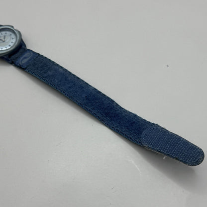29mm Working Vintage Ladies Timex CR 1216 Blue Dial Strap Quartz Watch