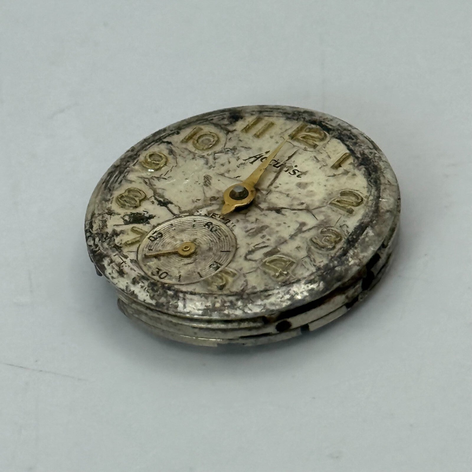 19.5mm Vintage Accurist AS 1156 Swiss Manual Wind Watch Movement PARTS REPAIR