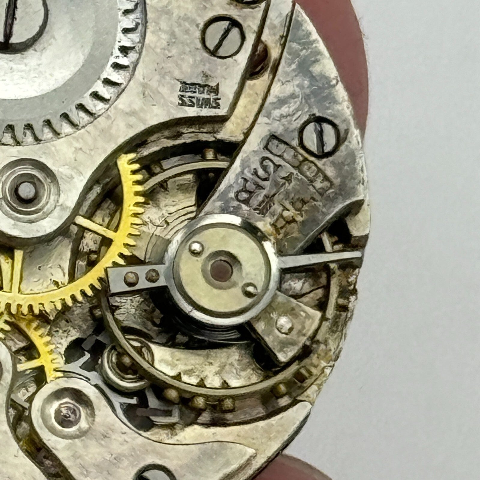23.6mm AS A Schild 15 Jewels Nice Dial Manual Wind Swiss Watch Movement PARTS
