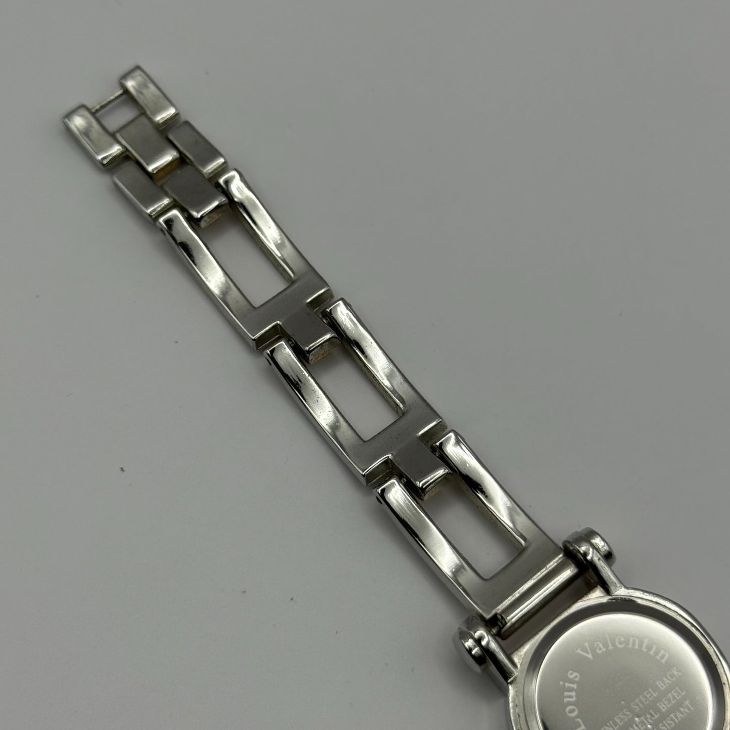 Louis Valentin Swiss Design Ladies Quartz Watch Two Tone Bracelet Working 23mm