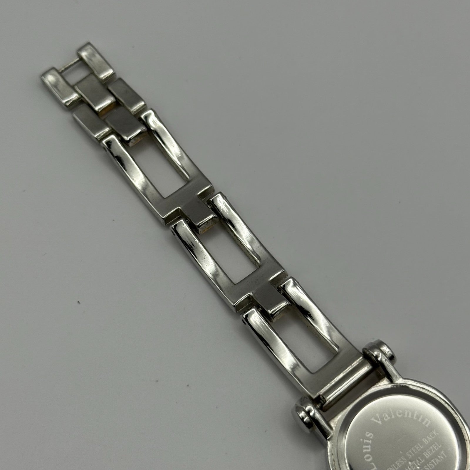 Louis Valentin Swiss Design Ladies Quartz Watch Two Tone Bracelet Working 23mm