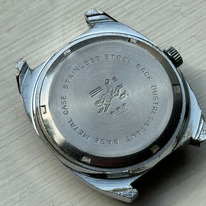 36mm Men's Vintage TV Shape Waterproof Date Swiss Manual Wind Watch PARTS REPAIR