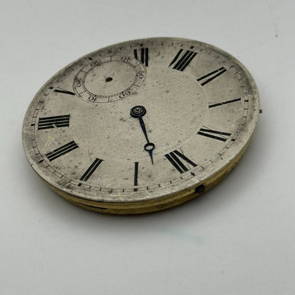 42.1mm Vintage Open Face Swiss Pocket Watch Movement PARTS REPAIR SPARES