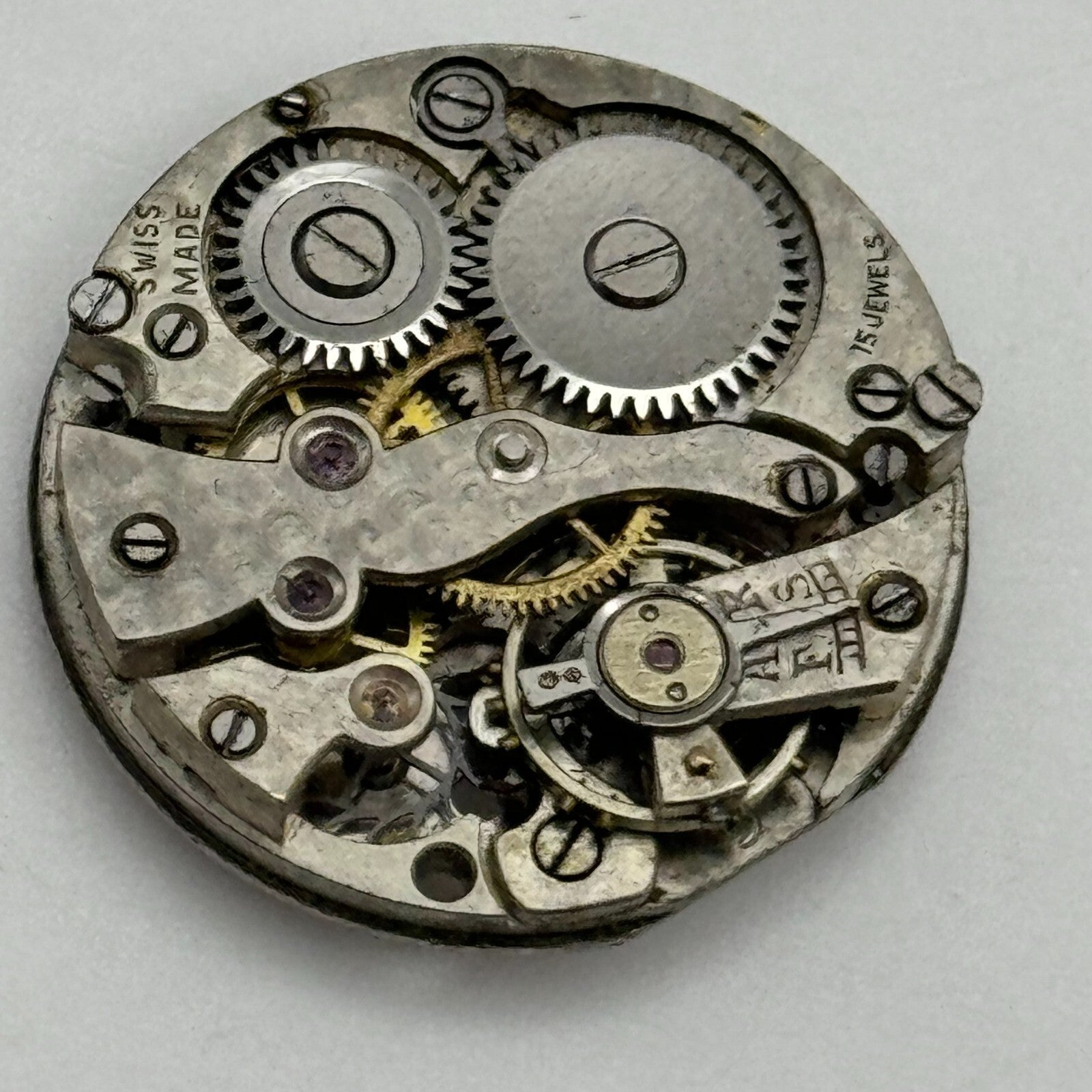 23.8mm Enicar AR Balance Intact Manual Wind 15 Jewels Watch Movement PARTS SPARE