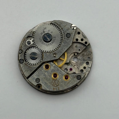 Majex EW 812 Watch Movement Manual Wind Vintage Incomplete Parts Repair 23.6mm