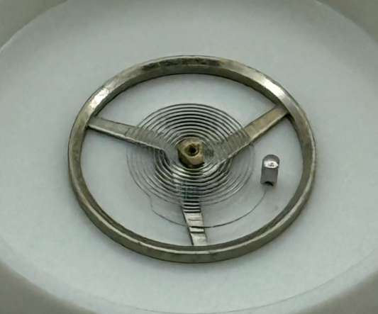 FEF 6670, 6677 Balance Wheel Complete And Spring Watch Movement Parts NOS