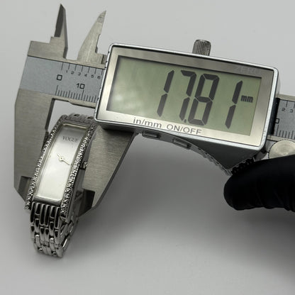 Vogue Ladies Quartz Watch Rectangular Silver Tone Bracelet 16mm PARTS REPAIR