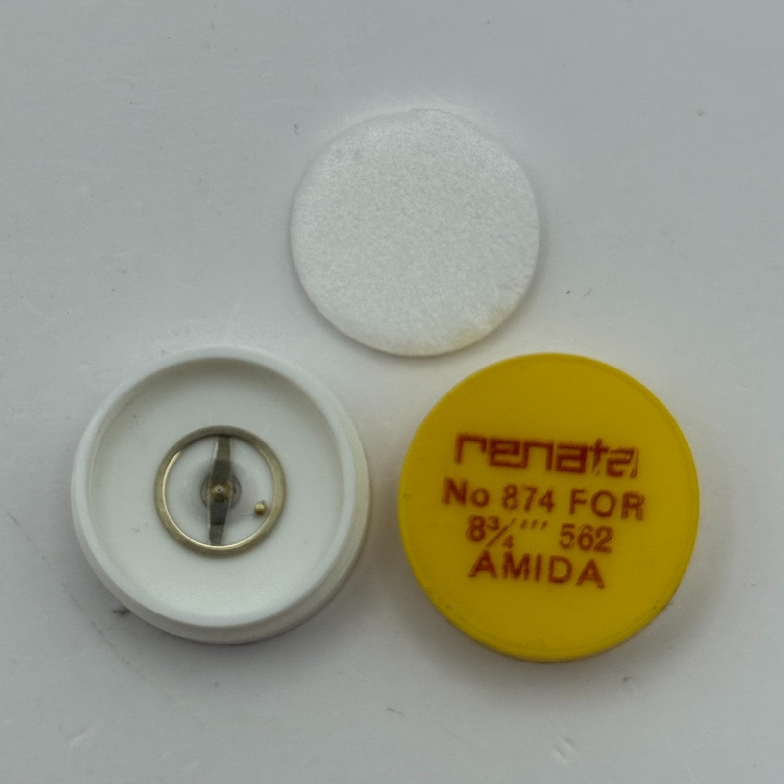 Amida 562 Balance Wheel Complete And Spring 8¾’’’ 874 Watch Movement Parts NOS