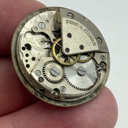 25.8mm Yeoman Mens HB Hermann Becker 1161 Manual Wind Watch Movement PARTS SPARE