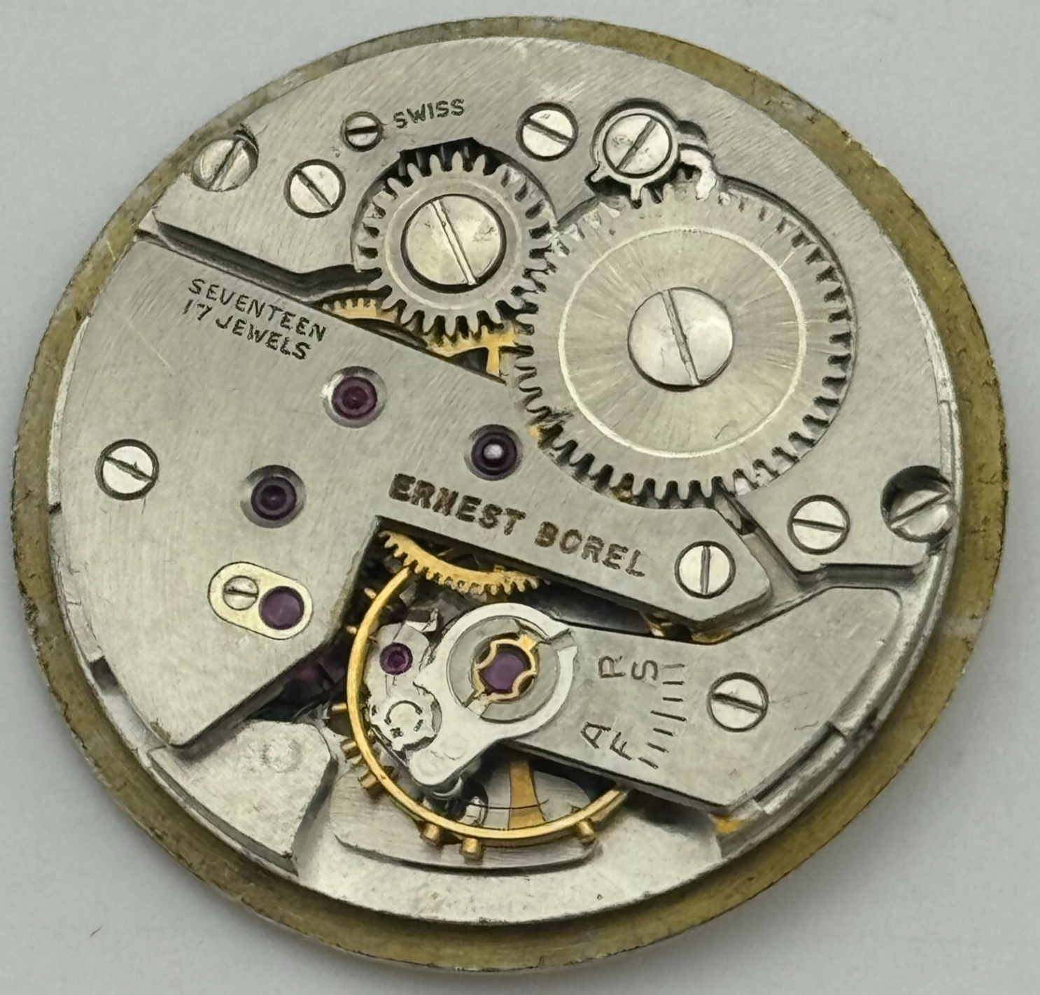 26mm Ernest Borel Incastar Manual Wind 17 Jewels Watch Movement Swiss Made PARTS