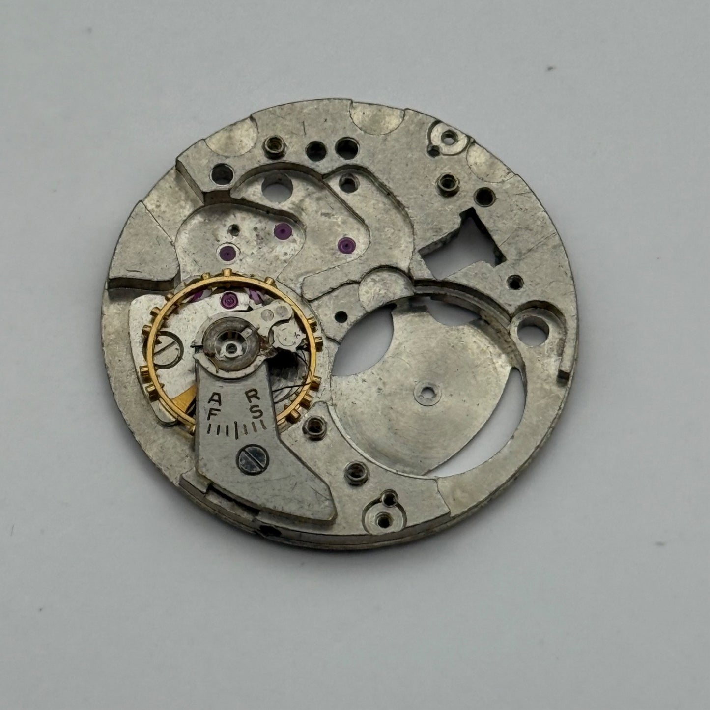 FHF 71 Watch Movement Manual Wind Vintage Swiss Incomplete Parts Repair 25.9mm