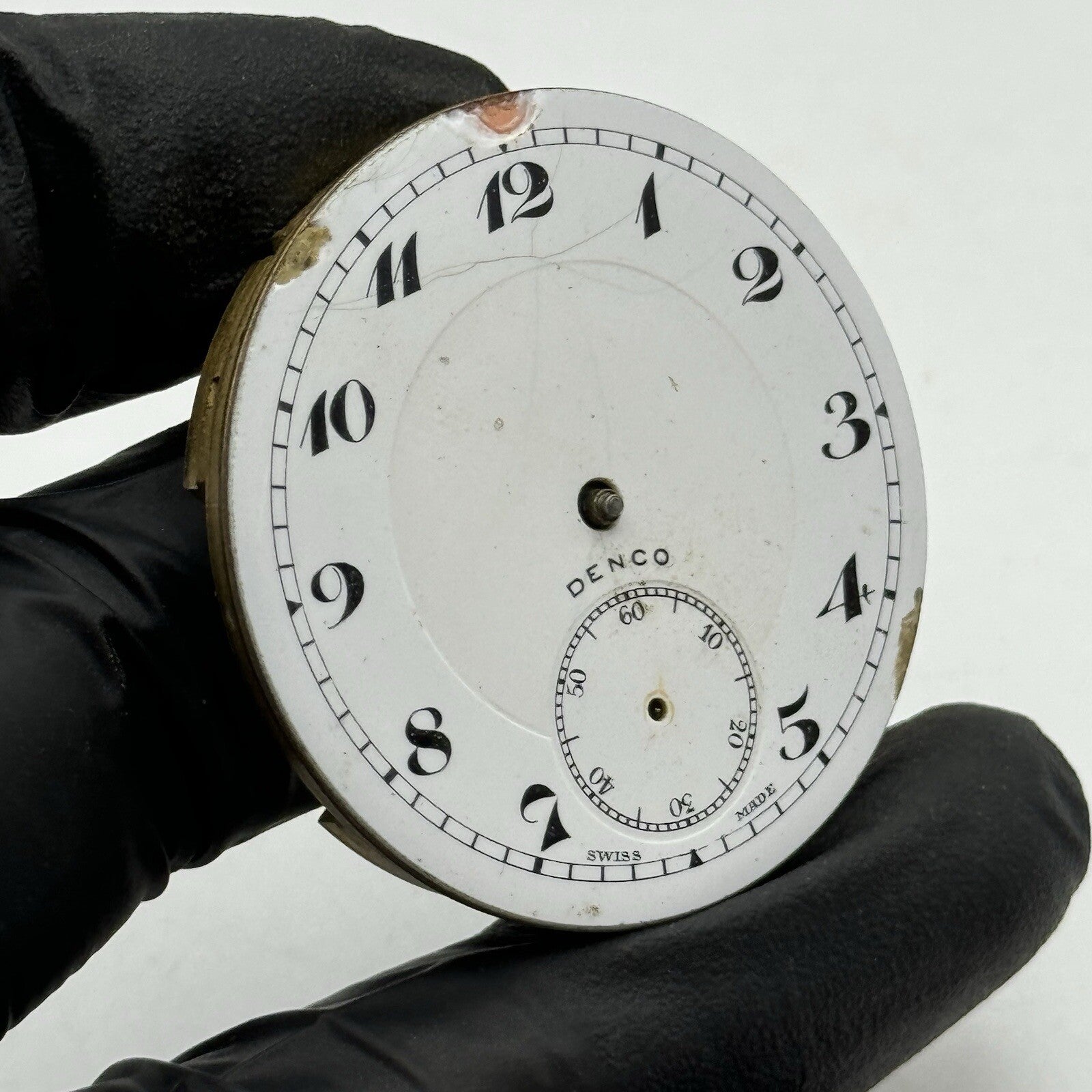 42.9mm Manual Wind Denco Higher Grade Pocket Watch Movement FOR PARTS Restore