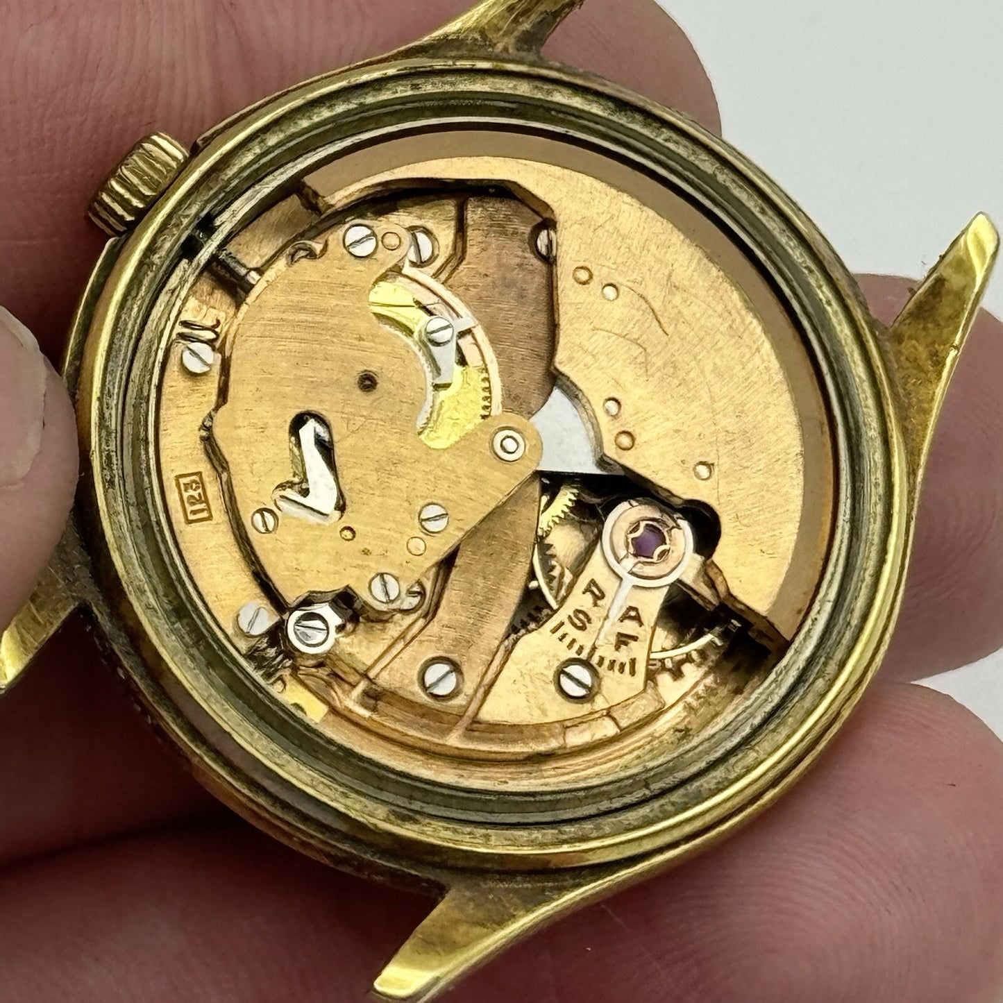 35mm Ebel Cal 123 / 1344 Automatic Bumper Sweep Secs Vintage Watch - TO RESTORE