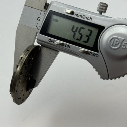 41.4mm Unidentified Thin 7 Jewels Vintage Pocket Watch Movement PARTS REPAIR