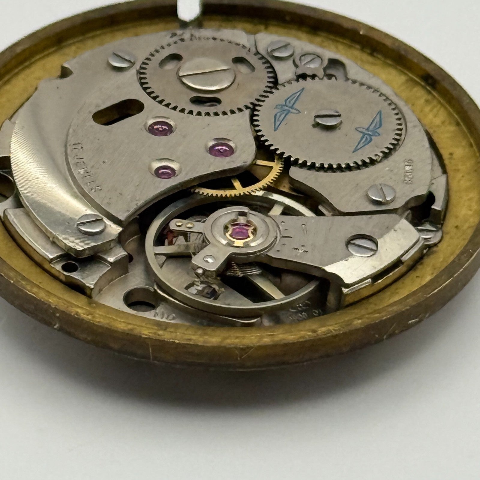 AS 1900/01 Watch Movement Rotary Manual Wind Vintage Swiss Parts Repair 25.2mm