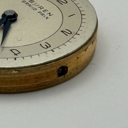 Buren 410 Grand Prix Watch Movement Manual Wind Vintage Parts Repair 25.1mm