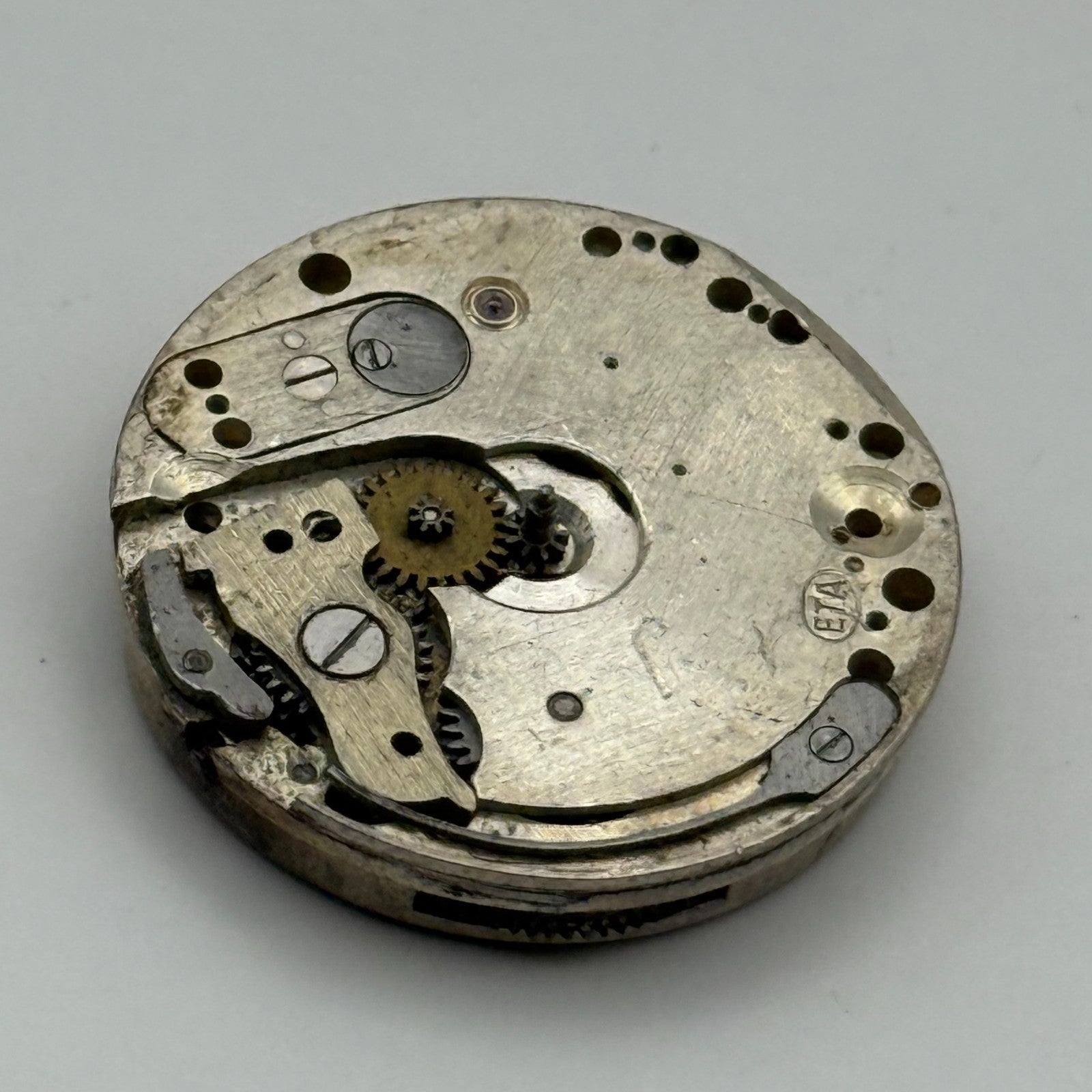 ETA Swiss Watch Movement Manual Wind Vintage Parts Repair Spares 23.6mm