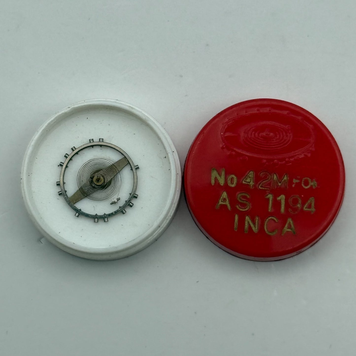 AS 1194 Balance Wheel Complete And Spring Inca 42 M Watch Movement Parts NOS