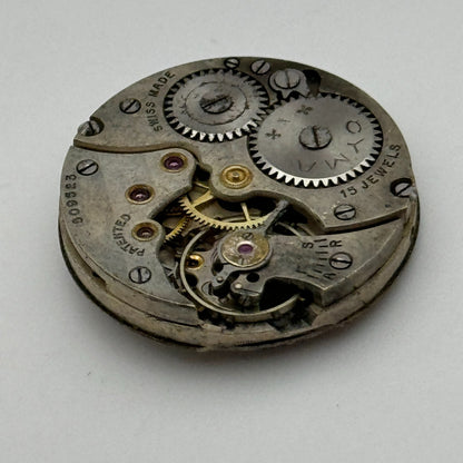 23.6mm Cyma Ref 030 Tavannes Manual Wind Watch Movement Swiss Vintage PARTS