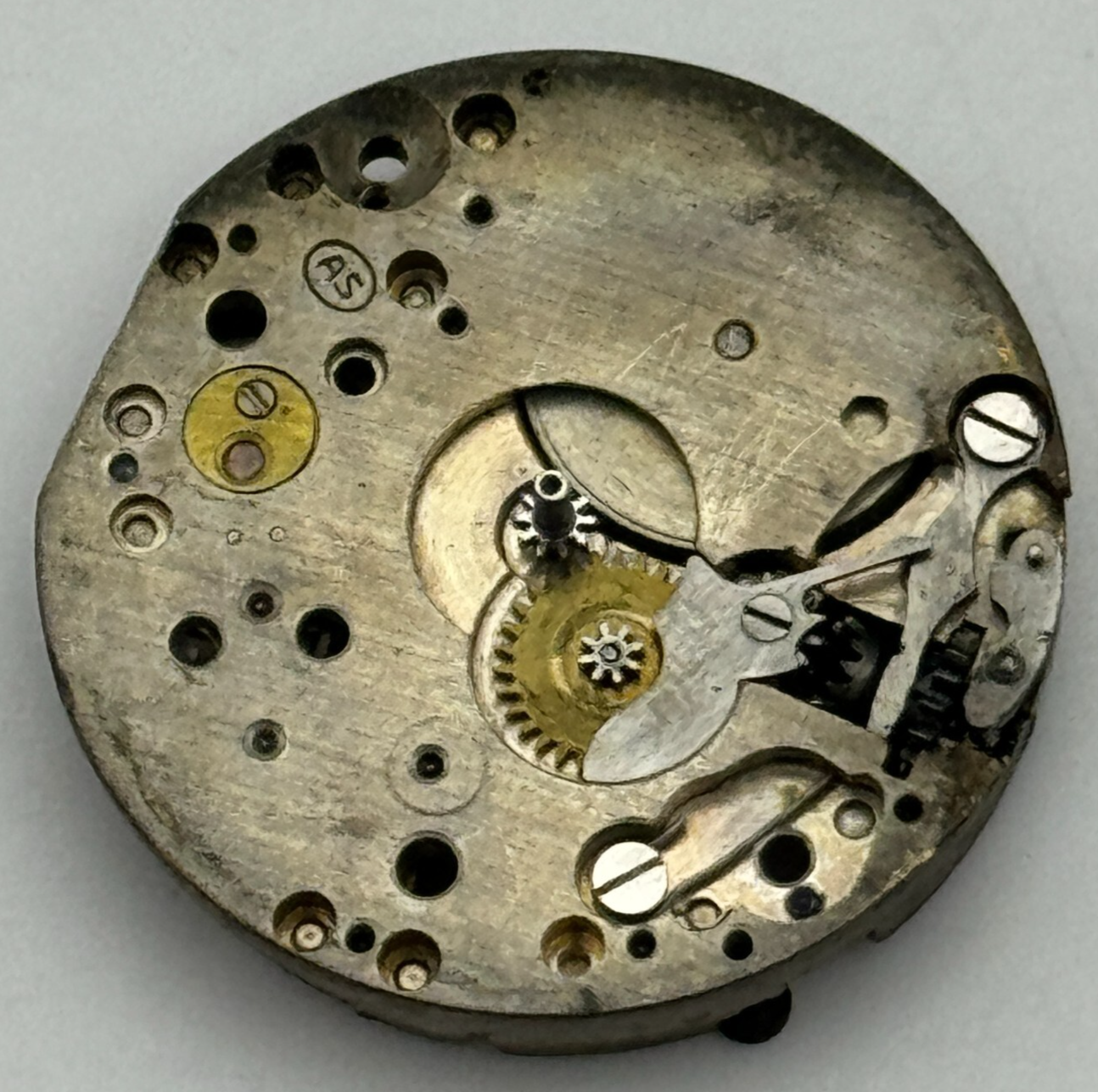 23.6mm AS A Schild 15 Jewels Manual Wind Watch Movement Swiss Vintage PARTS