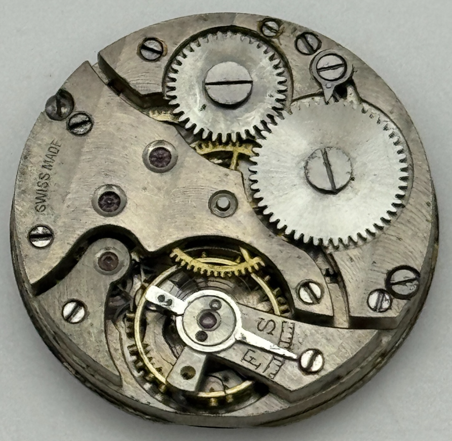 25.1mm Men's Unidentified Swiss Sub Seconds Trench Manual Wind Watch Movement