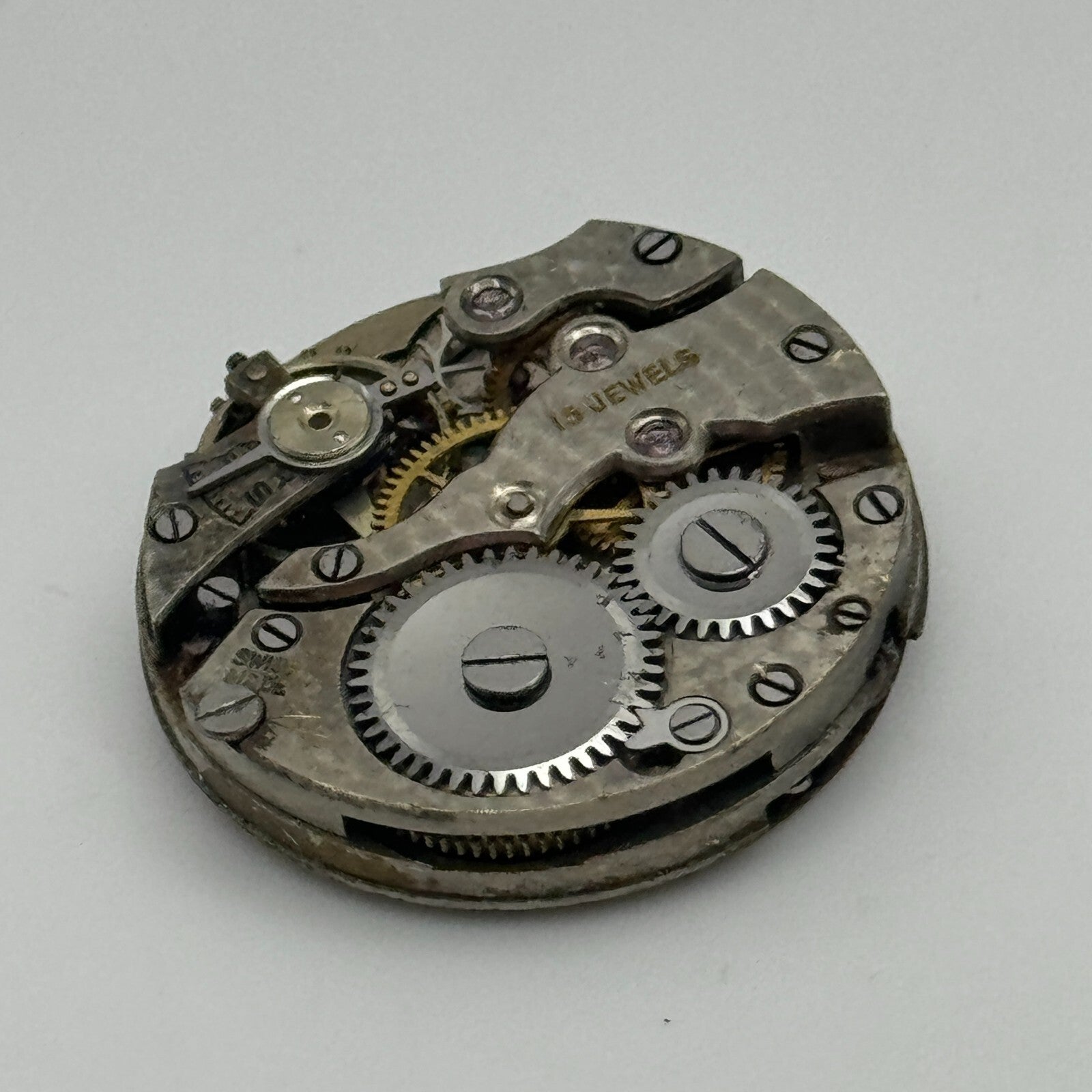 23.7mm 15 Jewels Swiss Trench Watch Movement Manual Wind PARTS SPARES