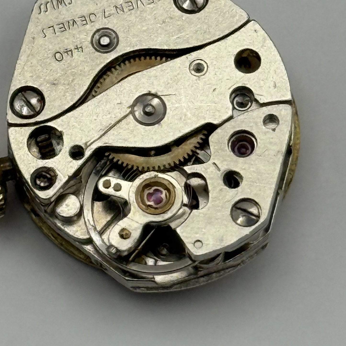 Oris 440  Watch Movement Manual Wind Vintage Swiss Parts Repair Spares 18.2mm